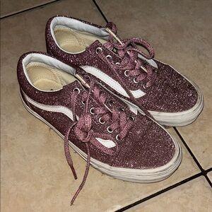Vans Glittery Pink Women's Sneakers